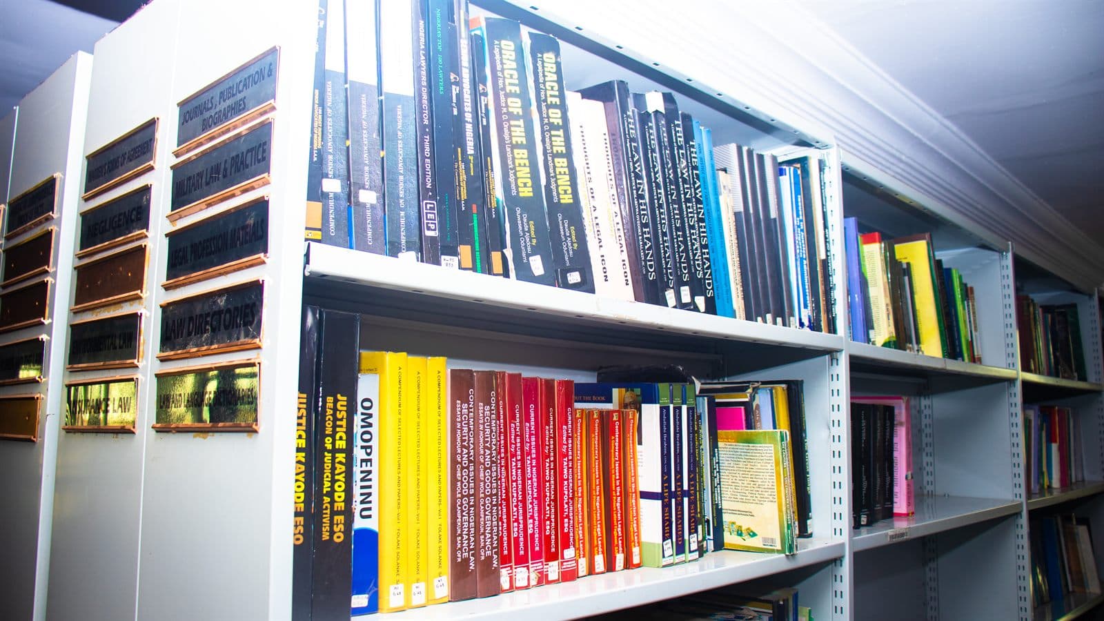 Law Book shelf, Ghalib Chamber Library